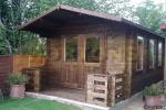 3x5m Albert log cabin, 35mm wall logs - Click Image to Close