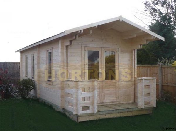 45mm Worthing 3x7m Log Cabin - Click Image to Close