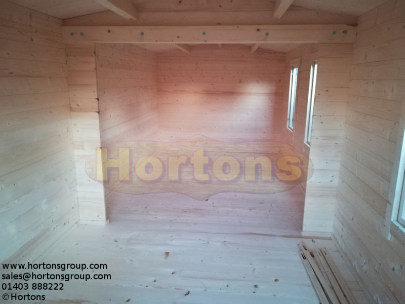 45mm Worthing 3x7m Log Cabin - Click Image to Close