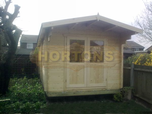 45mm Worthing 3x7m Log Cabin - Click Image to Close