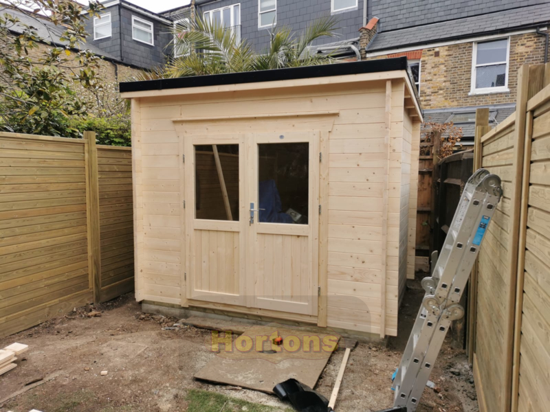 28mm Poppy 3m x 2.5m Log Cabin for sale