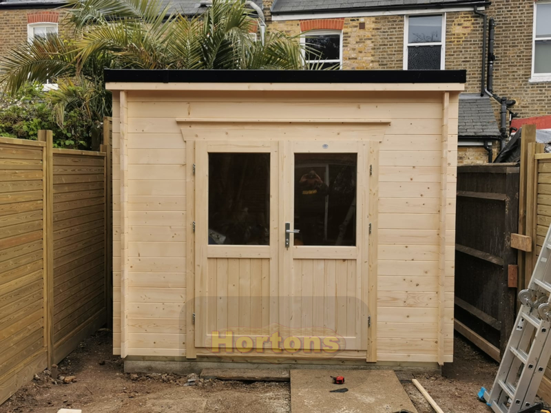 28mm Poppy 3m x 2.5m Log Cabin for sale