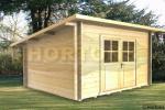 28mm Poppy 3m x 2.5m Log Cabin for sale