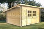 28mm Poppy 3m x 2.5m Log Cabin for sale - Click Image to Close