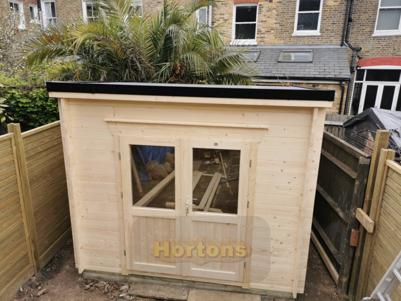 28mm Poppy 3m x 2.5m Log Cabin for sale