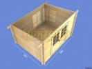 28mm Poppy 3m x 2.5m Log Cabin for sale