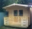 Log Cabin Andrew 45 + 45mm   3.0 X 2.5m  Twinskin