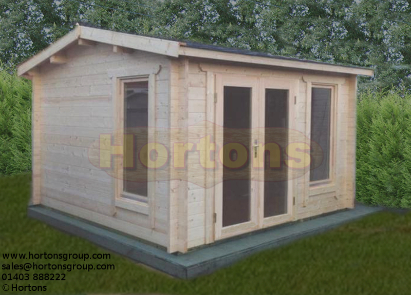 Manchester 35mm 3.5 x 3.5 m Log Cabin - Click Image to Close