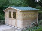 Log Cabin Ben Twinskin 45 + 45mm   3.5 X 3.5m