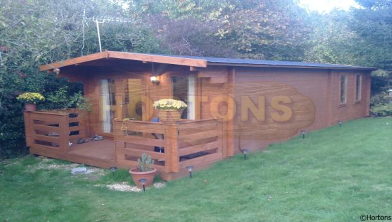 45mm Alfred Log Cabin - 4 x 9m - Click Image to Close