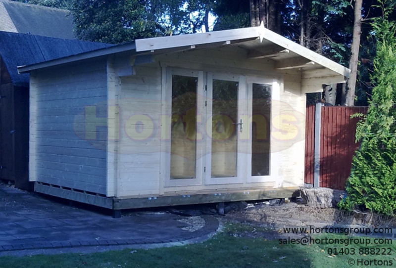 Log Cabin Oxted Twinskin 28 + 28mm  4.0 X 3.0m