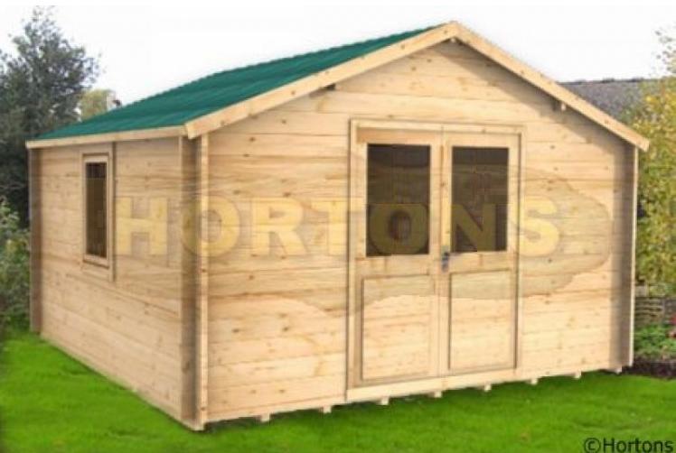 Log Cabin 28mm, 4x3 Southampton Storage Log Cabin