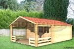 Log Cabin Tonbridge Twinskin 60 + 60mm  4.0 X 4.0m