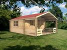 45mm Tonbridge 4 x 4 m log cabin