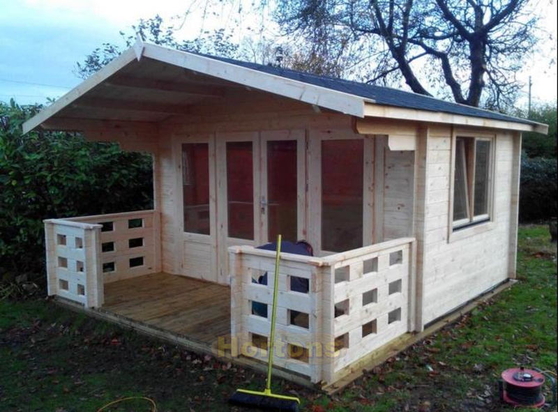 Bournemouth 28mm 4.0 x 3.0m Log Cabin
