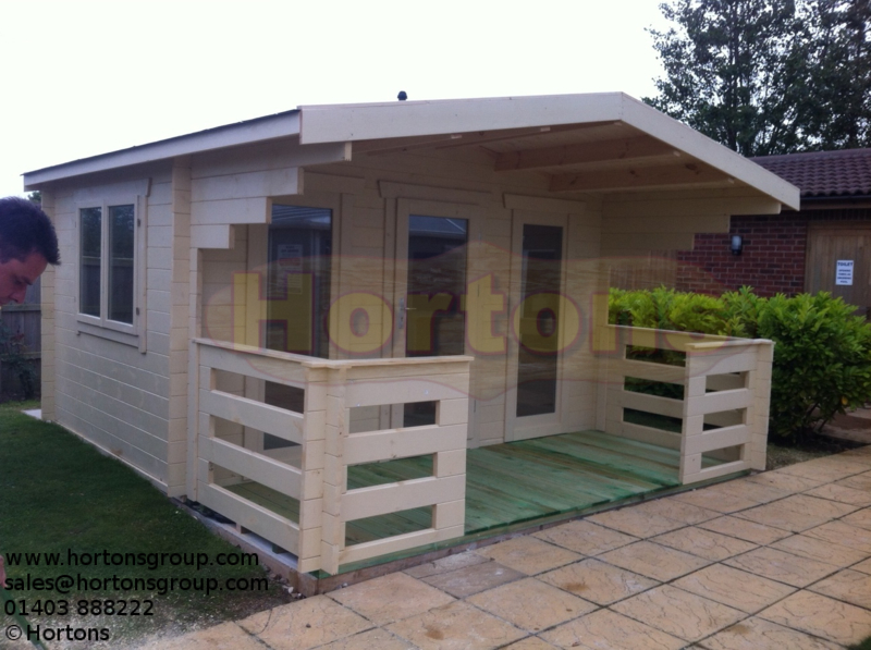 4m x 3m Bournemouth Log Cabin - 35mm wall logs - Click Image to Close