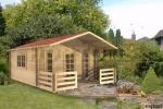 Bournemouth Twinskin 45 + 45mm 4.0 x 3.0m Log Cabin - Click Image to Close