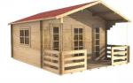 Bournemouth Twinskin 45 + 45mm 4.0 x 3.0m Log Cabin - Click Image to Close