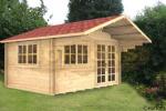 4x3m Leatherhead 35mm log cabin