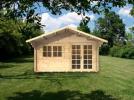 4x3m Leatherhead 35mm log cabin