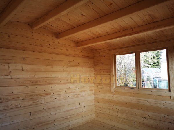 4x3m Leatherhead 35mm log cabin - Click Image to Close
