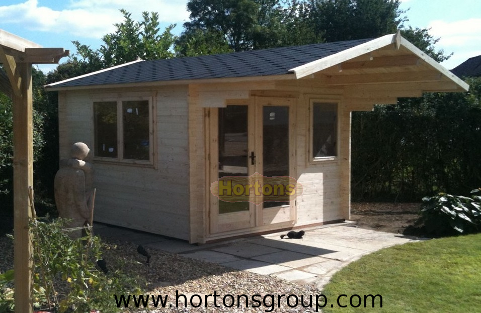 Log Cabin Rugby 28mm 4.0 X 3.0m