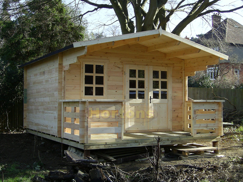 4m x 4m, 35mm Camberley Log Cabin - Click Image to Close