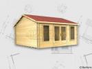 4.5m x 4.5m - 45mm Banbury log cabin - Click Image to Close