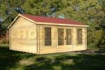 4.5m x 4.5m - 45mm Banbury log cabin - Click Image to Close