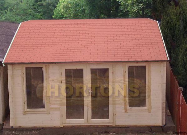 Log Cabin Ipswich Twinskin 45 + 45mm   4.5 X 5.5m