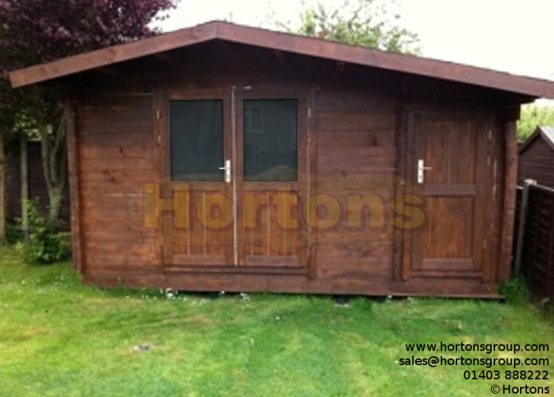 28mm Swindon 4.5m x 3.5m Log Cabin - Click Image to Close