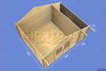 28mm Swindon 4.5m x 3.5m Log Cabin