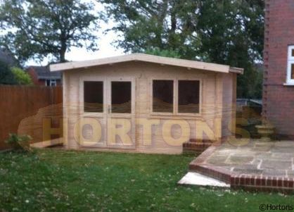 35mm Salisbury 4.5m x 3m Log Cabin - Click Image to Close