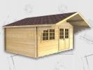 35mm Salisbury 4.5m x 3m Log Cabin - Click Image to Close