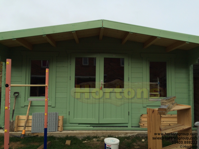 5x3m Thomas 45mm log cabin - Click Image to Close