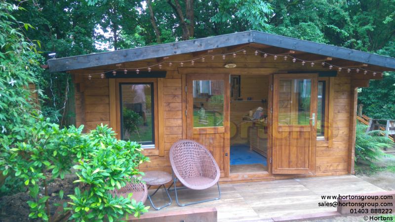 5x3m Thomas 45mm log cabin - Click Image to Close