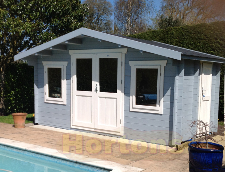 5x3m Brandon 28mm log cabin - Click Image to Close