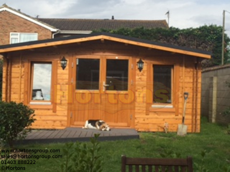 28mm Sevenoaks 5m x 5m Log Cabin - Click Image to Close