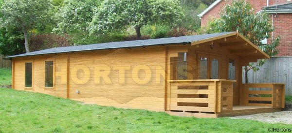 Log Cabin Edenbridge Twinskin 28 + 28mm  5.0 X 9.0m