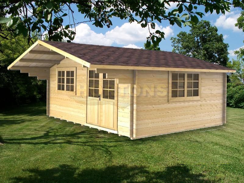 35mm Lilly 5m x 4m log cabin - Click Image to Close