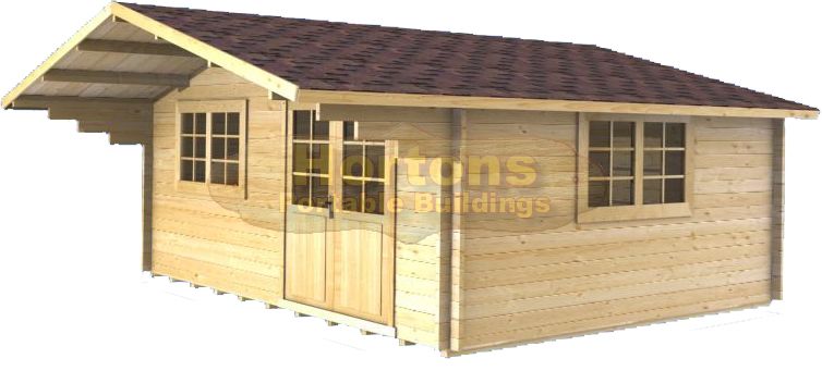 35mm Lilly 5m x 4m log cabin - Click Image to Close