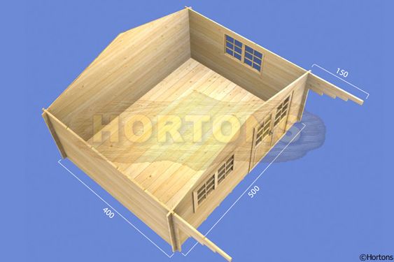 35mm Lilly 5m x 4m log cabin - Click Image to Close