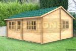5.5x5m Luton Log Cabin + mezzanine