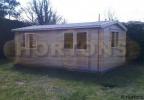 Aylesbury 45mm, 6x4m log cabin - Click Image to Close