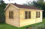 Aylesbury 45mm, 6x4m log cabin - Click Image to Close