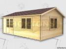 Aylesbury 45mm, 6x4m log cabin - Click Image to Close