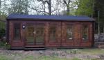 Basildon 45mm 7.5x4.5m Log Cabin - Click Image to Close