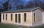 Log Cabin Hereford Twinskin 60 + 60mm 7.5 X 5.5m