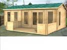 York 90mm 7.5mx3.5m log cabin - Click Image to Close