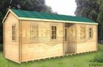 Log Cabin Mansfield Twinskin 70 + 70mm  9 X 3m